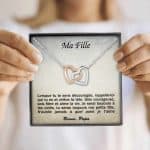 Collier avec Pendentif Coeurs Entrelacés Contenant un Message 